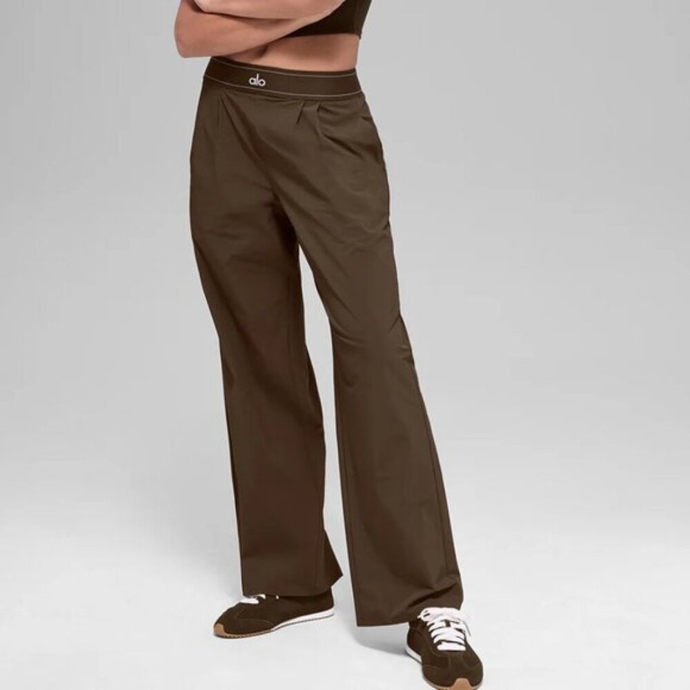 ALO Yoga Suit Up Trouser Coffee Brown (Regular)🔥🔥